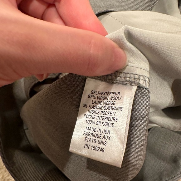 TWP Drew Pleated Wide Leg Dress pants in light heather grey wool blend 6 NWT - Picture 5 of 6